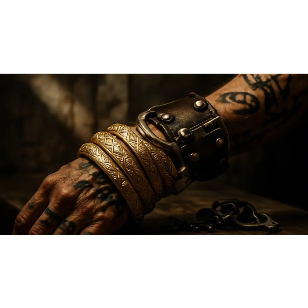 

Большой набор позолоченных женских браслетов, 2 штуки, ширина 7 дюймов, 4 предмета