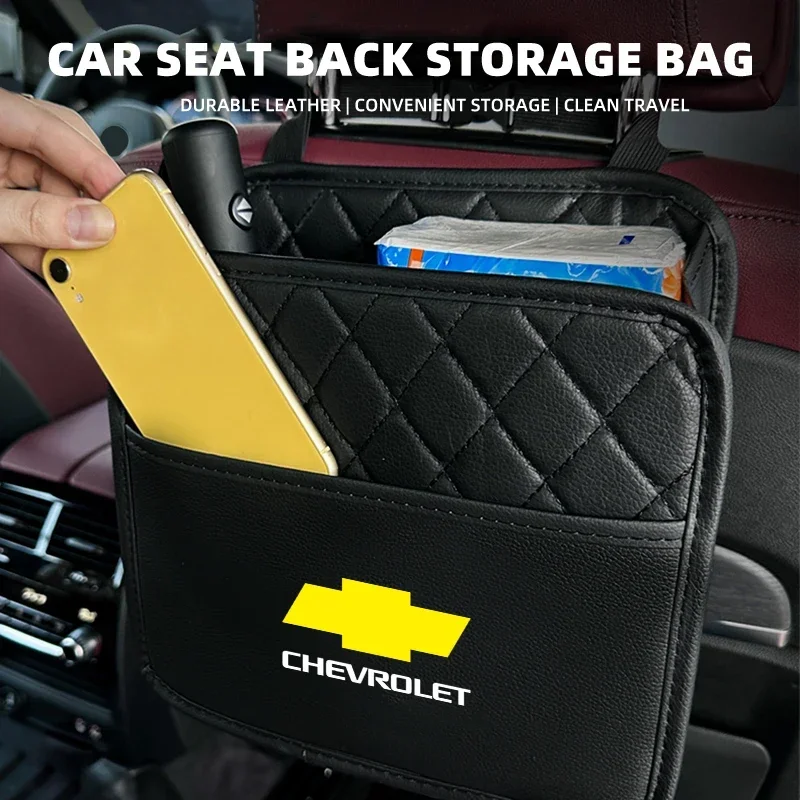 Car Seat Back Storage Bag Multi-function Seat Hanging Bag For Chevrolet Trax Niva Avalanche Orlando kalos Equinox Accessories