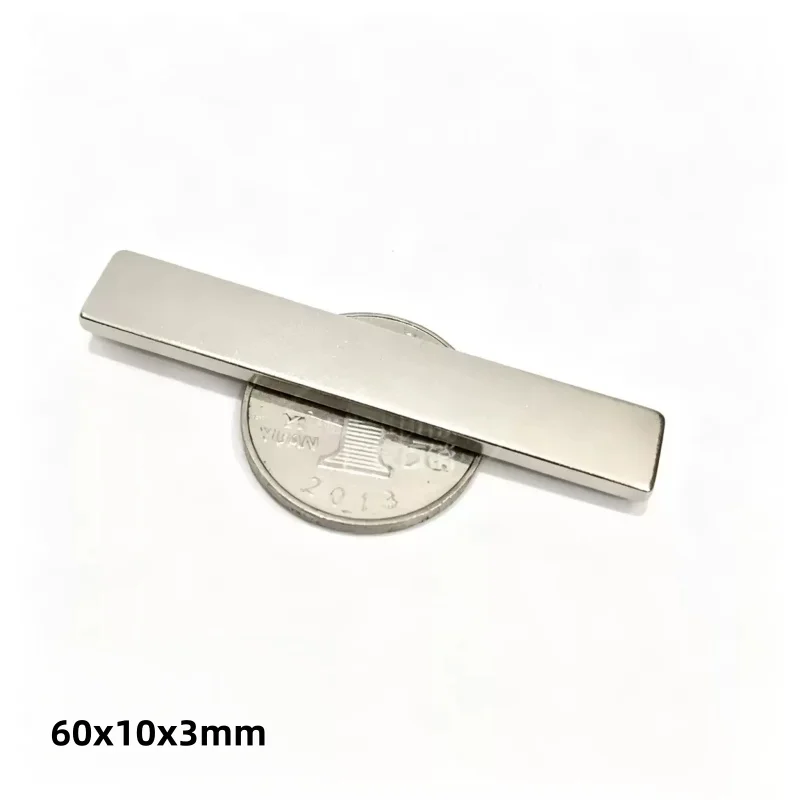 60x10x3 Quadrate sheet Magnet 60x10x3 Powerful Strip Magnets 60x10x3mm For Home Refrigerators, Offices DIY 60*10*3 Block magnet