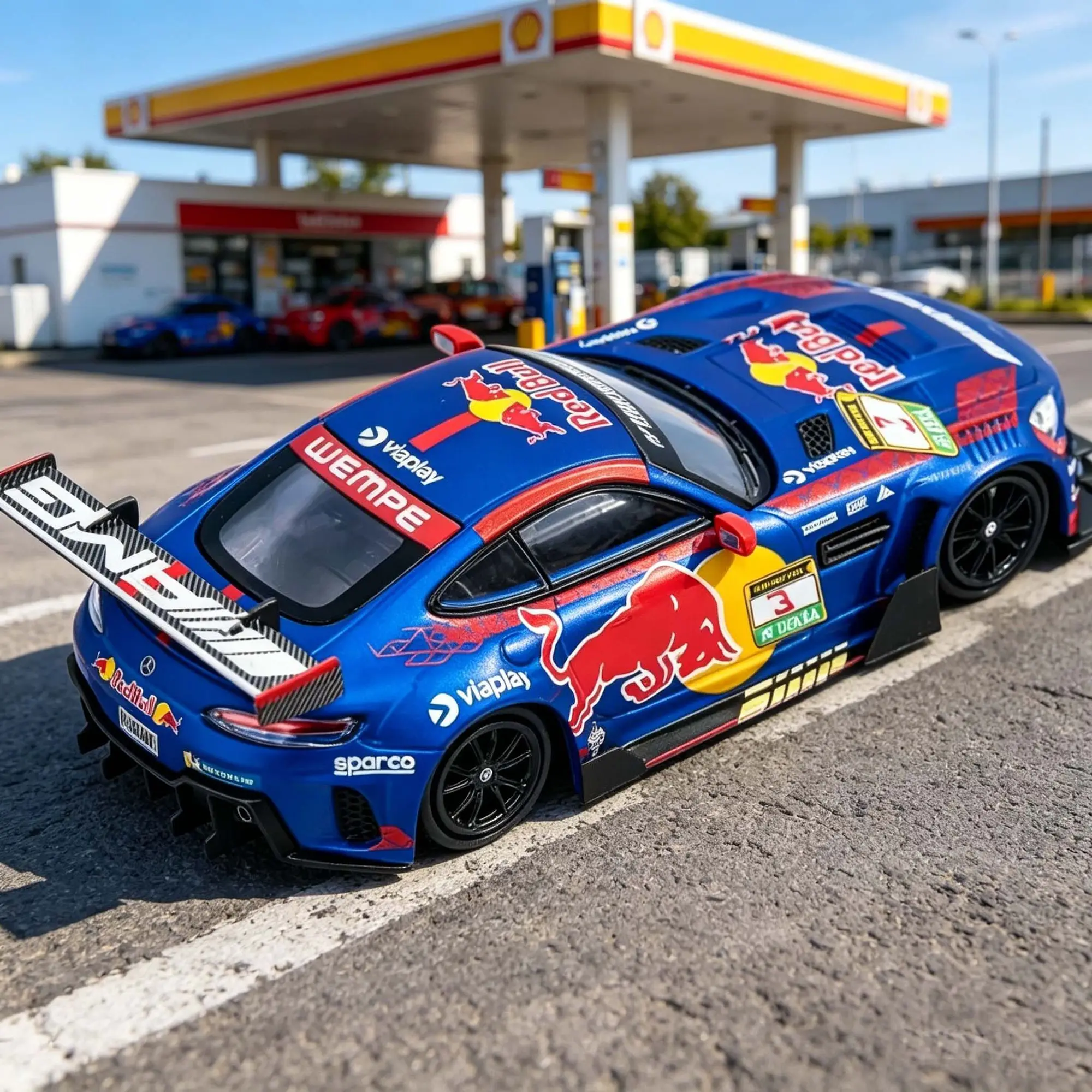Rm Rhino 1:64 Mercedes-amg Gts Verstappen Red Bull Amg Dtm Alloy