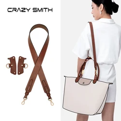 CRAZYSMITH Bag Strap Set For Longchamp Tote Bag L-Multicolor Free Punching Modification Bag Accessories Crossbody Shoulder Strap