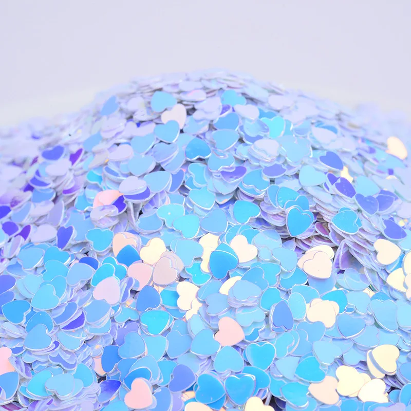

500g/bag 4mm Sparkling Gold Heart Sequins - Love-Shaped Glitter Flakes for Nail Art & DIY Crafts, Shiny Decoration Accessories