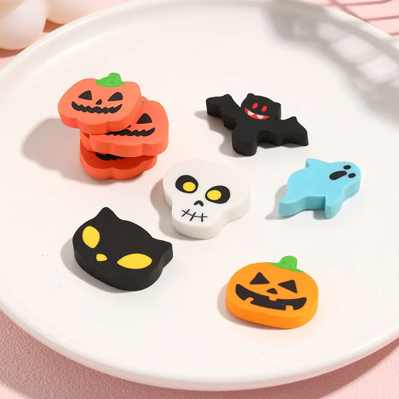 Halloween Kreativer Niedlicher Cartoon-Radiergummi - Fledermaus, Kürbis, Geist, Totenkopf Bleistift-Radiergummi Schulbedarf Klassenzimmerpreise für Kinder – Detail 3