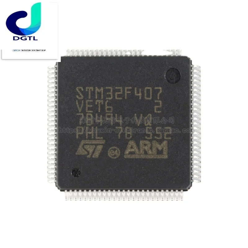 

STM32F407VET6 LQFP-100 ARM Cortex-M4 32-bit microcontroller MCU Genuine New Original