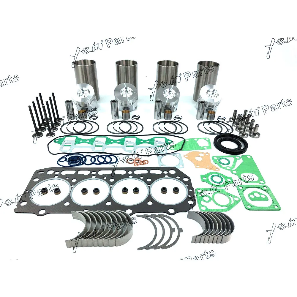 

For Yanmar engine parts 4TNE84 4D84-2 Repair kit with piston + bearing + gasket set + valve set