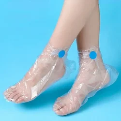 Transparent Disposable Foot Bags Detox SPA Covers Pedicure Prevent Infection Remove Chapped Bath Wipe Foot Care Tools 100PCS/bag