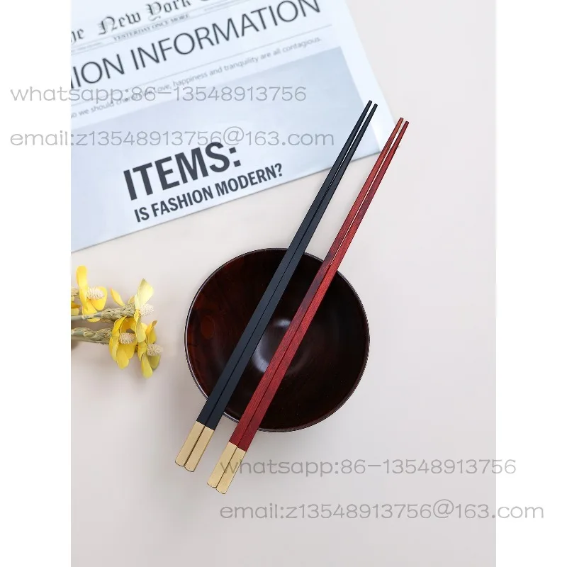 

Light luxury creative high-end hotel clubhouse Chinese chopsticks mahogany antibacterial gift box