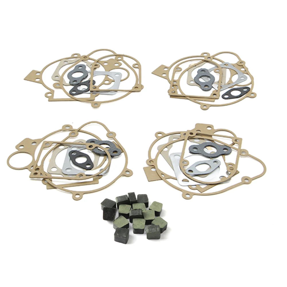 Gasket Kit With Engine Clutch Pads For 49cc 50cc 60cc 66cc 80cc 100cc 2 Stroke Motorized Bicycle Push Bike Replacement Parts