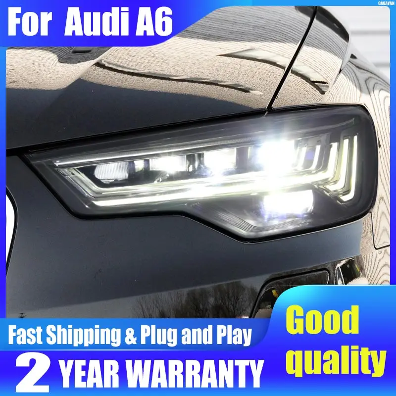 Car Accessories Head Lamp for Audi A6 LED Allroad Headlight 2012-2015 A6L C7 Headlights LED DRL Matrix Car Front Lamp