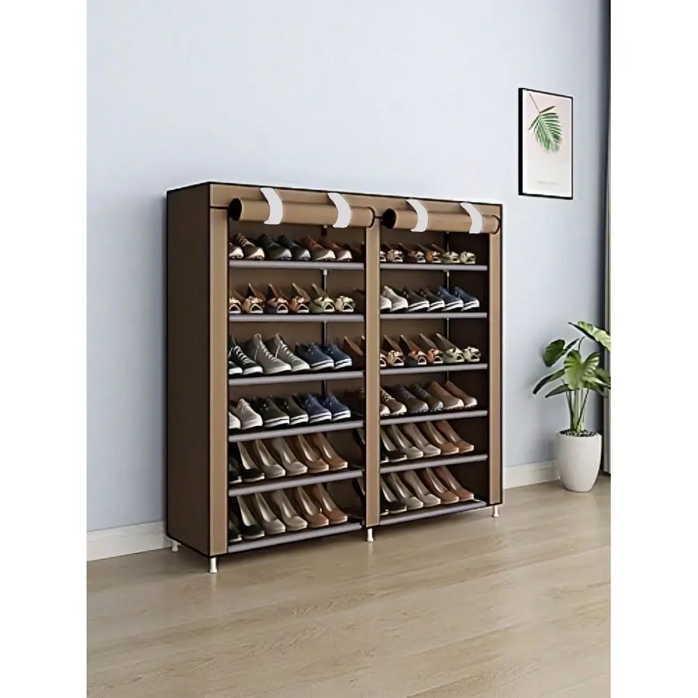 

DustProof Shoe Rack With Cover, Storage Shelf, Improve Space, Sturdy, Fashionable, Easy To Assemble And Disassemble, Portable,