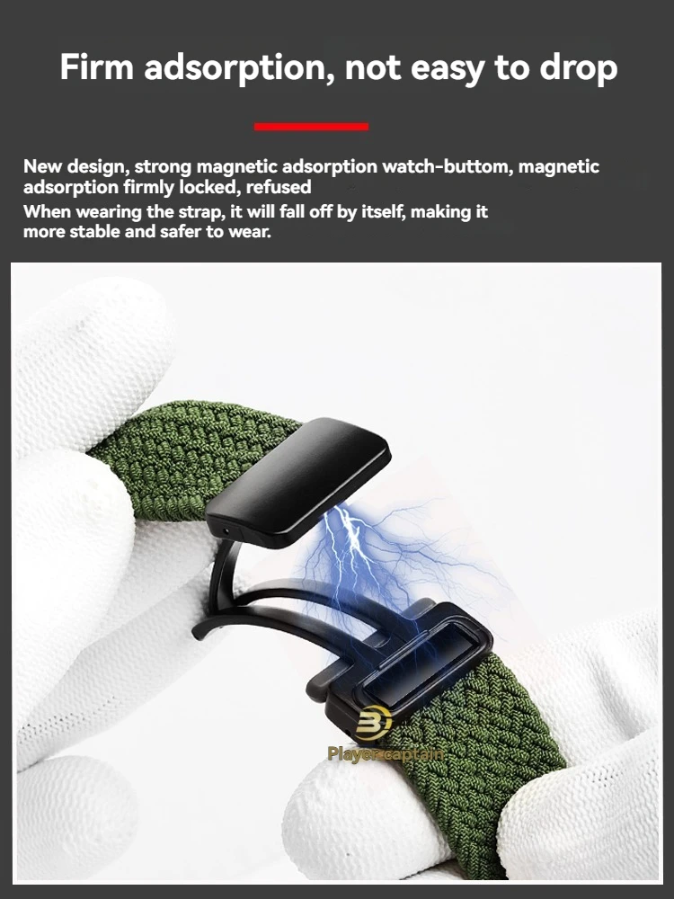 카시오 AE-1200WHD/A158/A168/F91W/A159/A169 마그네틱 버클 경량 스트랩 팔찌용 탄성 나일론 퀵 릴리스 시계 밴드