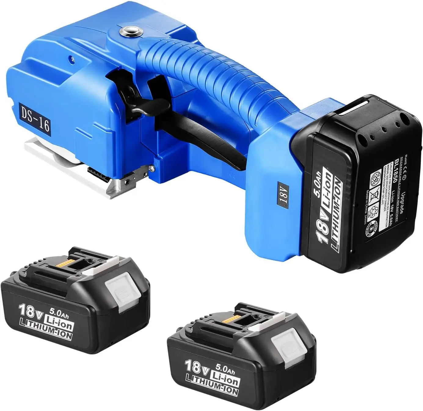 

Electric Strapping Machine for 0 35 0 63 PP PET Straps Portable Electric Banding Tool with Digital Display 2 x 5000mAh Battery