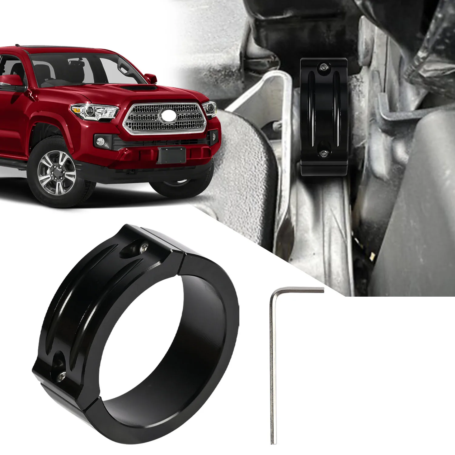Tailgate Anti-theft Lock Device Car Security Protection Black For Toyota Tacoma 2016 2017 2018 2019 2020 2021 2022 2023