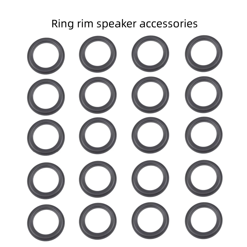 1 قطعة حافة مطاطية القرن 4 بوصة 5 بوصة 6.5 بوصة 8 بوصة 10 بوصة 12 بوصة حافة مطاطية قابلة للطي حلقة حافة حلقة المتكلم