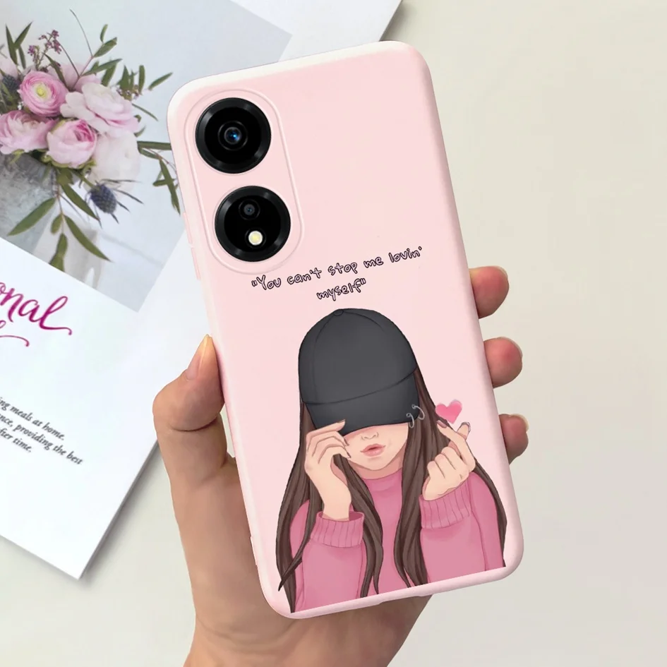 Case For Honor X5 Plus / Honor X5 Plus Cover Fashion Girls Heart Cartoon Bumper Soft Funda For Honor X 5 X5Plus VNA-LX2 TPU Capa