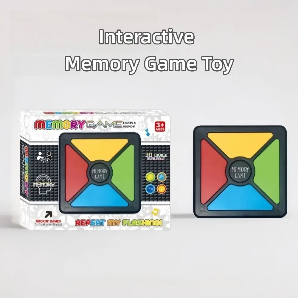 New Interactive Memory Game Round Lights and Sounds Color Memorizing Battery Operated Handheld Electronic For Kid