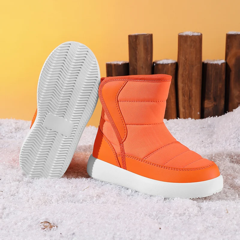 Winter Children's Snow Boots Shoes Plush Anti-Slip Casual Waterproof Thicken For Boys Girls Cotton Outdoor Kids Sneakers image 4