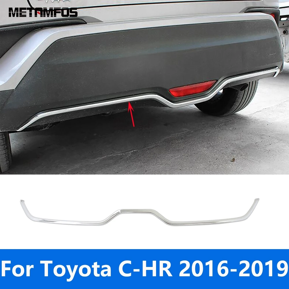 

Аксессуары для Toyota CHR C-HR 2016 2017 2018 2019, хромированная отделка заднего бампера, комплект кузова, спойлер, диффузор, защита, Стайлинг автомобиля