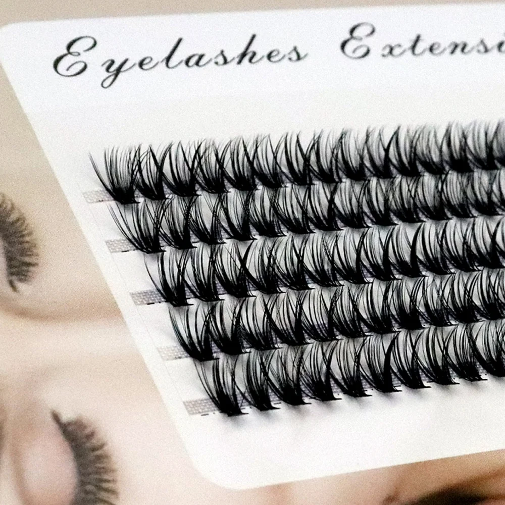 100 clusters, 20D/30D/40D eyelash extension wholesale natural long 3D volume effect fake eyelash bundle personal eyelash Cilias