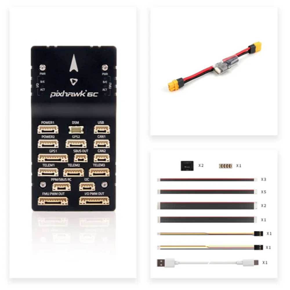 Nuovo controller di volo per pilota automatico HolyBro Pixhawk 6C (custodia in alluminio/plastica) Modulo di alimentazione PM02 / PM07 Modulo GPS M9N / M10