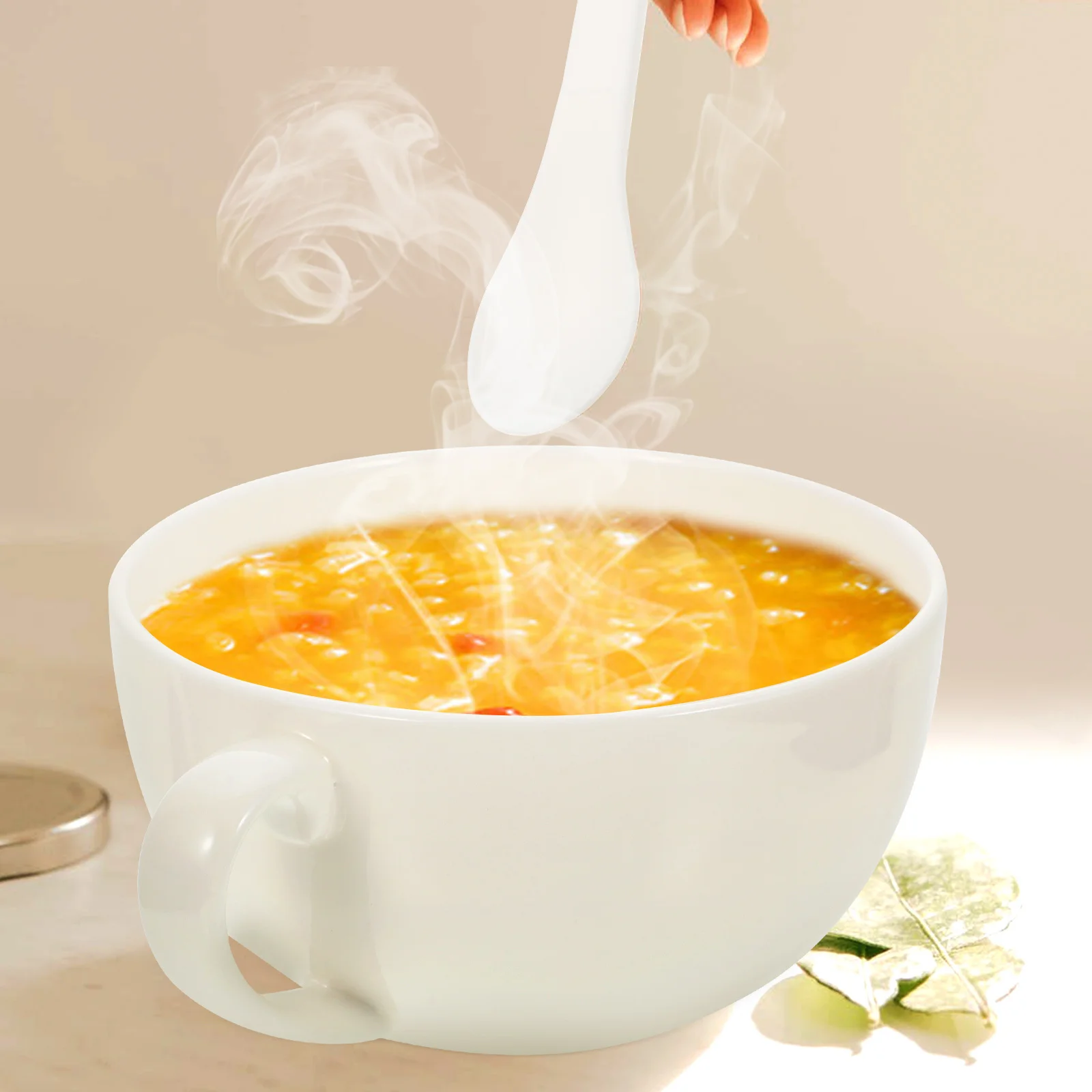 

Large Capacity Ceramic Breakfast Cup Practical Oatmeal Bowl Coffee Mug Home Office Outdoor Use Bowl with Handle