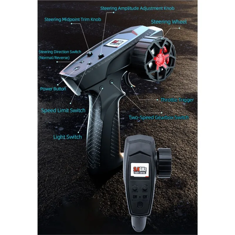 

JJRC 1:18 RC Rock Crawler Car C8818 2,4 ГГц с беспроводным управлением, полноприводный альпинистский автомобиль, 2-скоростной матовый мотор, аккумулятор, светильник RTR