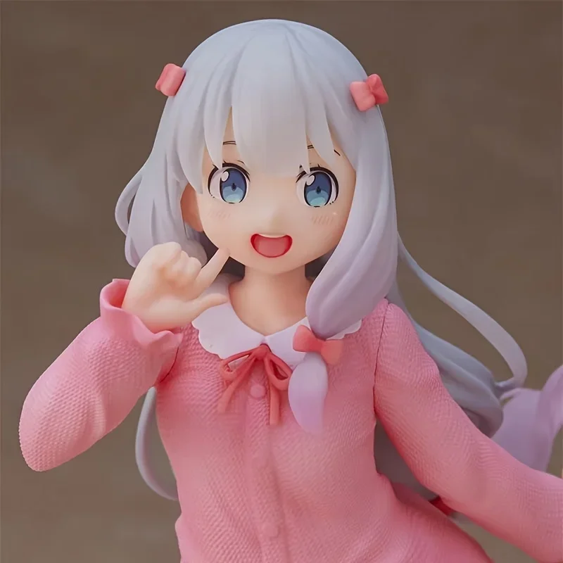 20cm Eromanga Teacher Anime Figure Kawaii Girl Figure Pink Pajamas Izumi Sagiri Action Figure PVC Collection Model Doll Toys