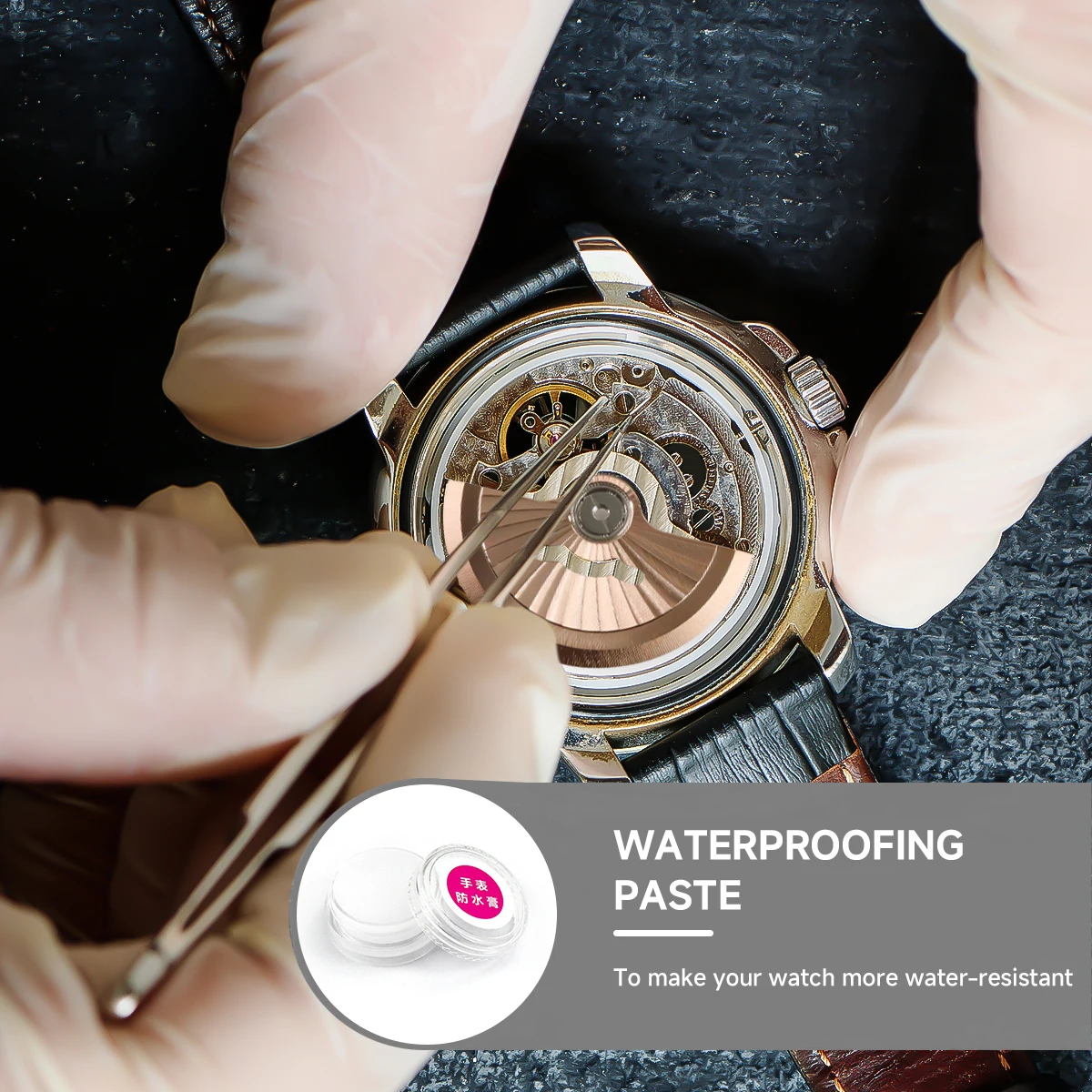 جديد سيليكون الشحوم ساعة مقاوم للماء كريم Upkeep إصلاح مرمم أداة ساعة زجاج ساعة الغطاء الخلفي مقاوم للماء حلقة أداة إصلاح #5