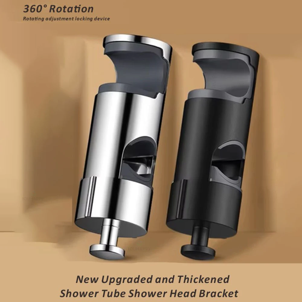 

18-38mm Shower Head Holder 360° Rotation Adjustable Shower Stand Shower Head Bracket for Round Bar Bathroom Accessories