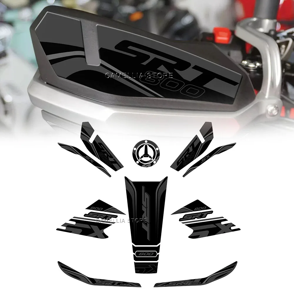 

Motorcycle Sticker Waterproof Motorcycle Tank Pad Sticker New Motorcycle Shell Sticker Kit for QJ Motor SRT 800 SX