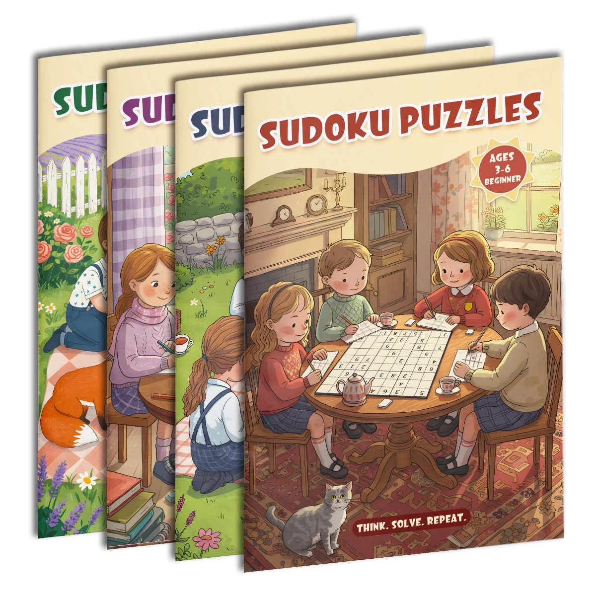 Kids Early Education Sudoku Puzzle Book, Brain Teaser Logic Game Workbook, Number Reasoning Training Book for Toddlers
