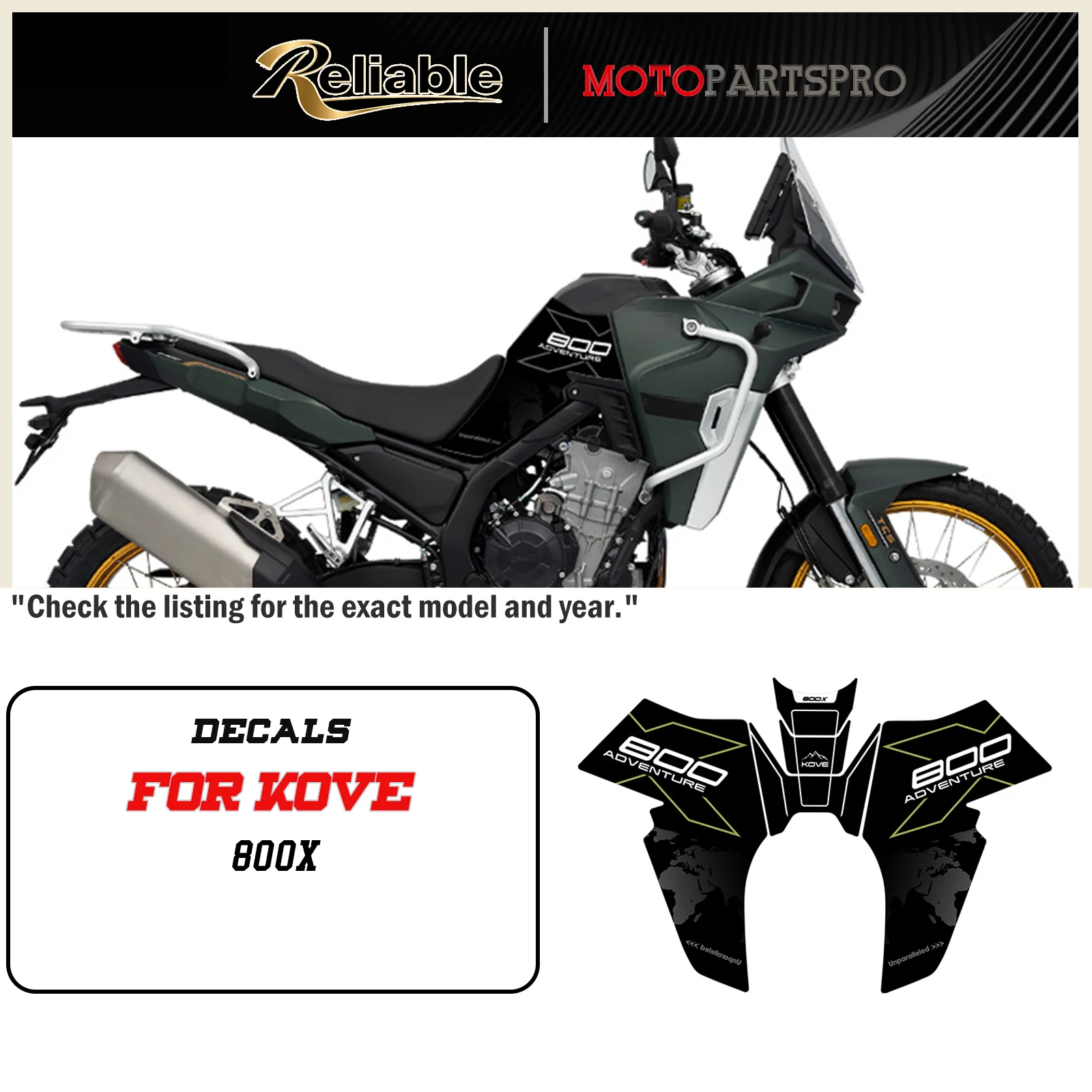 

800X For KOVE 800X Motorcycle Side Sticker Fuel Tank Pad 800X Anti-slip Decal Protector Knee Pad Grip Pad Tank Grips Stickers