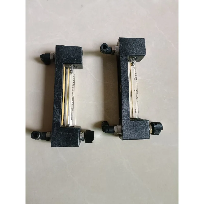 Glass Tube Air Flow Meter 2-20 NL/min Used Scratches Knob Damage for Industrial Gas Flow Lab Testing Replacement