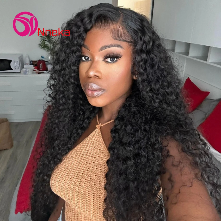 

30 38 Inch Deep Wave Frontal Wig 13x6 HD Lace Frontal Wigs For Women Gifts Brazilian 13x4 Lace Front Human Hair Wigs