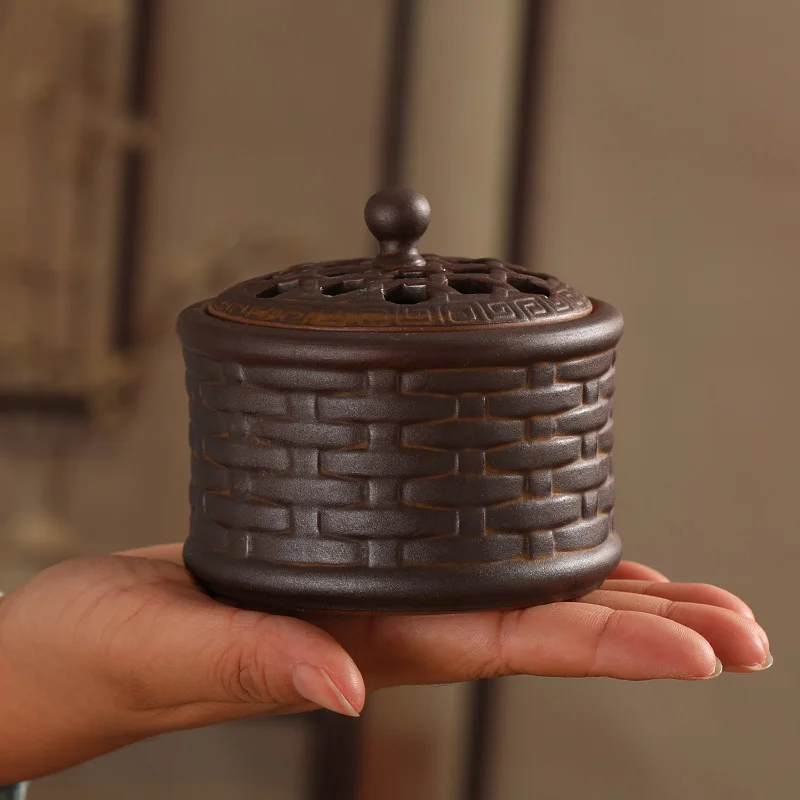 

Zen Retro Incense Burner Home Aromatherapy Burner Chinese Tea Ceremony Ornament Antique Sandalwood Burner Incense Supplies