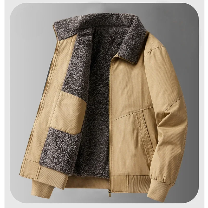 

Winter Men's Warm Fleece Outdoor Hiking Jacket Waterproof Windbreaker Coat Men's New Tactical Military Jacket Men's Cargo Jacket