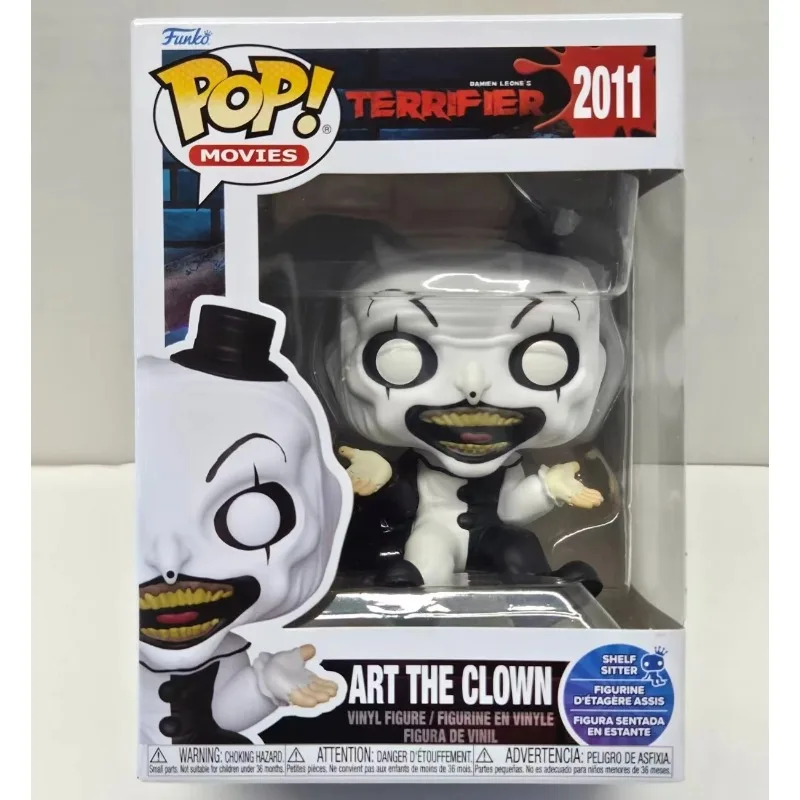 

Genuine Funko Pop Movies Terrifier Art The Clown Shelf Sitter #2011 Vinyl Figure Collectible Model in Stock