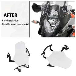 For 1050 ADV 1190 ADVENTURE R 1290 Super Adv T Motorcycle Headlight Guard Transparent Head Light Protector Lens Protective Cover