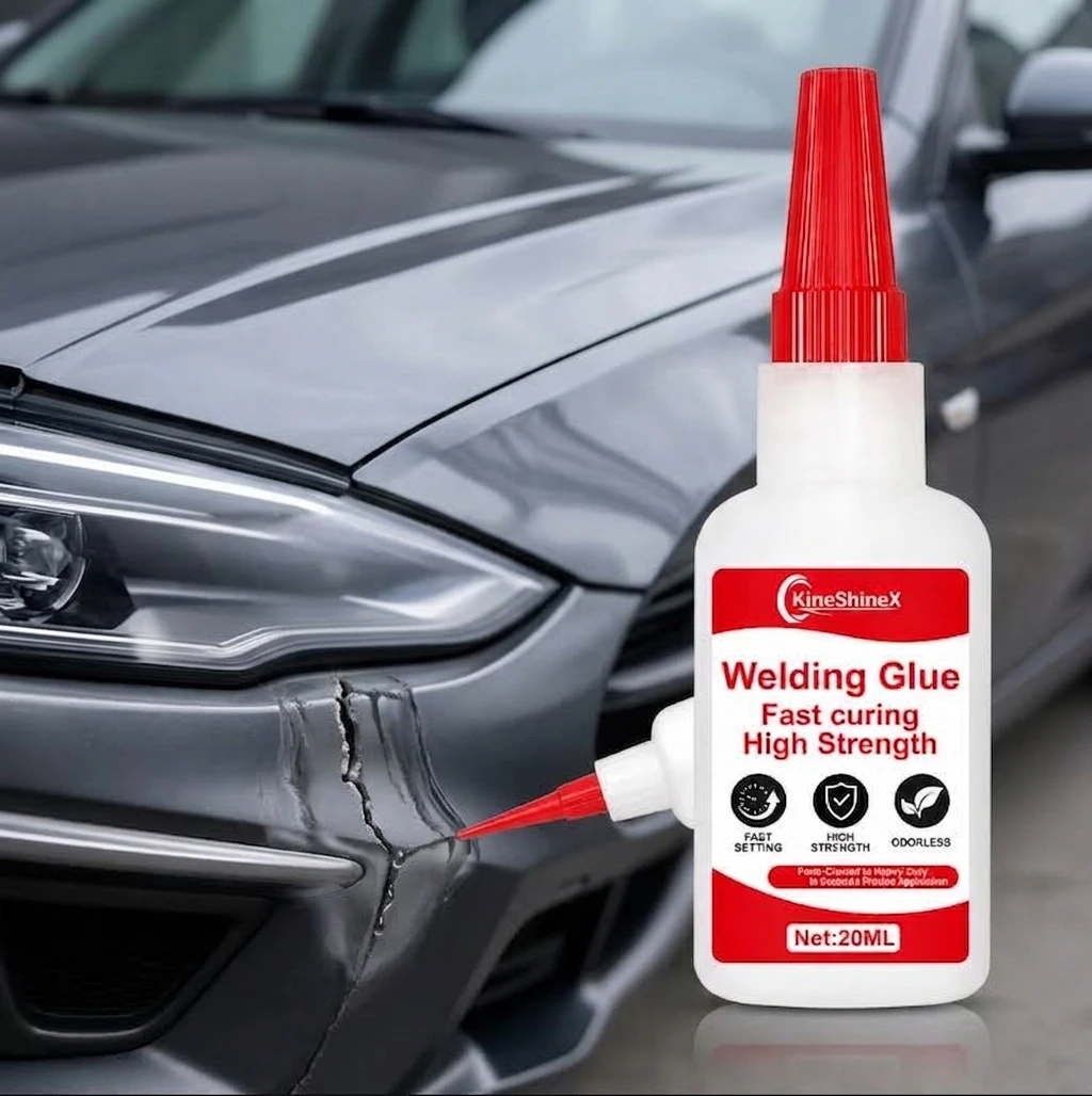Car Bumper Plastic Repair Glue, Strong Welding Adhesive for Broken Cracks, Side Mirror Base and Car Shell Plastic Parts