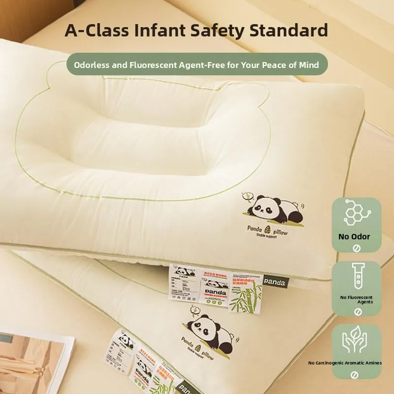Children's Neck Support Pillow Low Sleeping Aid Whole Head Single Pack Core U-Shaped Portable Hard TPE Filling Non-Breathable