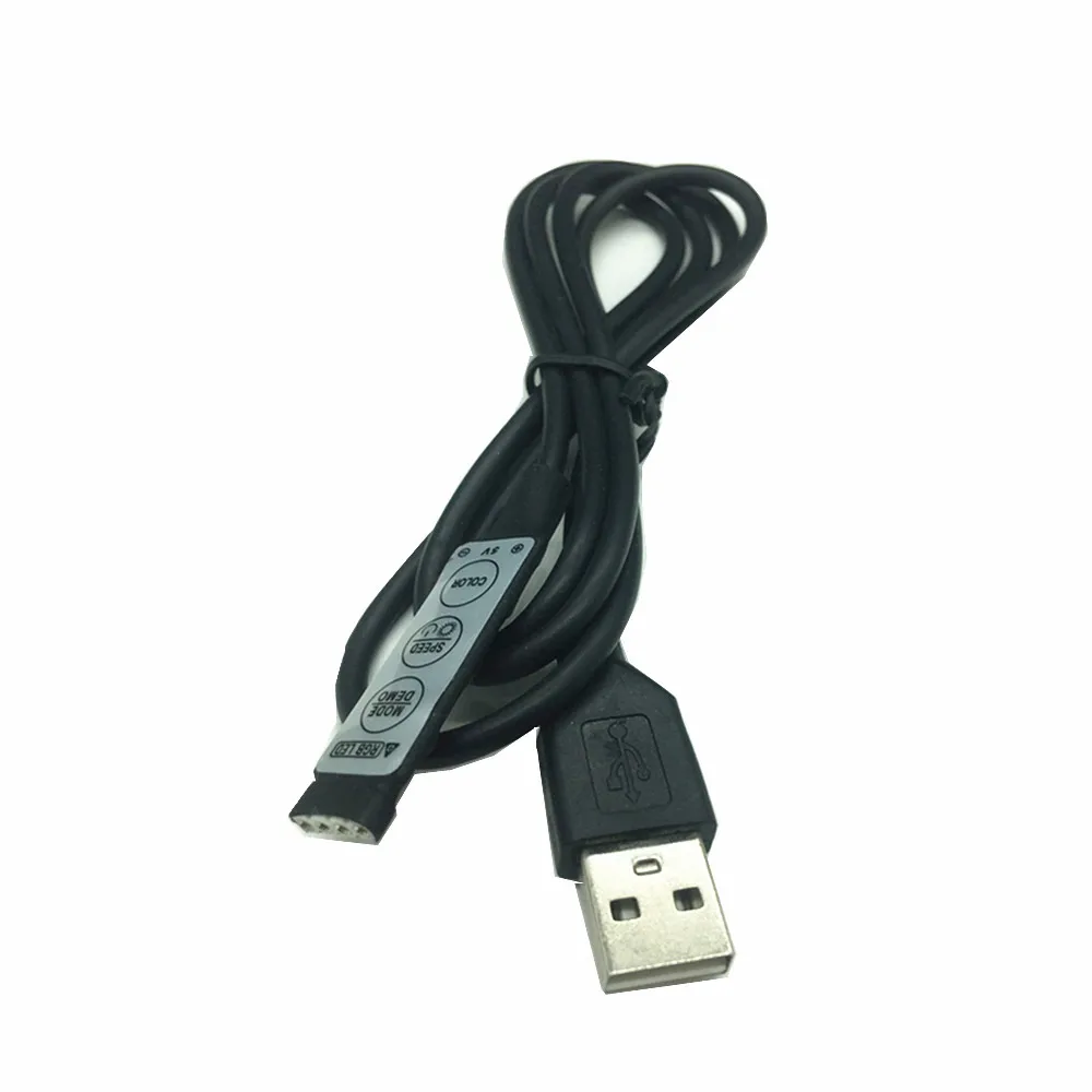 1-10PCS/LotDC5-24V USB RGB LED 3key RF controller Wireless Mini Remote Controller for RGB 3528 5050 Led Strip tape lighting