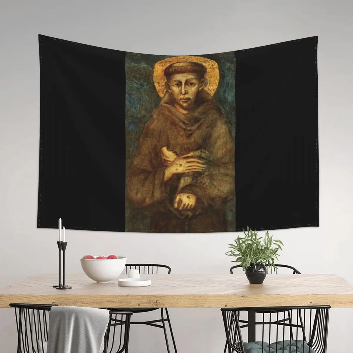 

Saint Francis of Assisi Tapestry Decorations For Room Art Mural Wall Coverings Home Supplies Tapestry