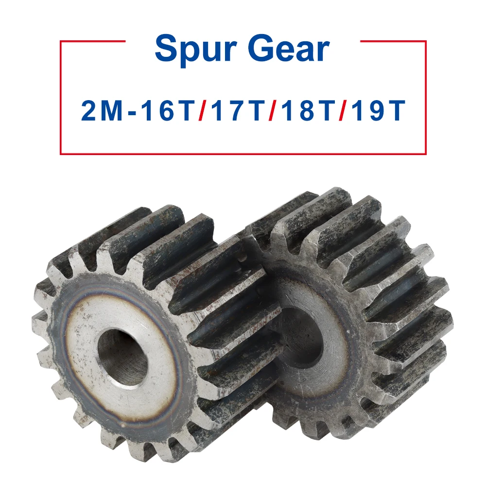 

Flat Gear 2M16T/17T/18T/19T Low Carbon Steel Teeth Thickness 20 mm Metal Gear Teeth Pitch 6.28 mm Bore Size 10mm Hadware Part