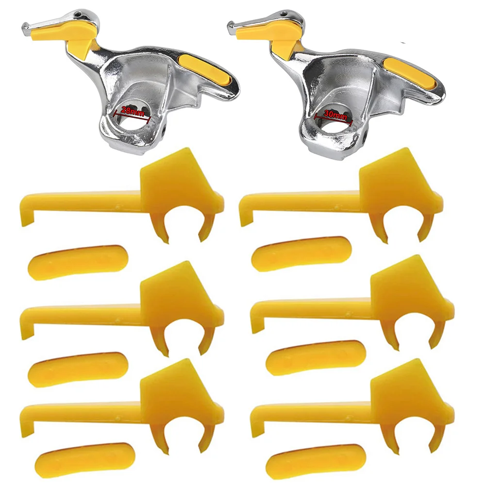 12 Pcs Yellow Nylon Tire Changer Duck-Head Inserts Rim Protector Set For Auto Repair Tools