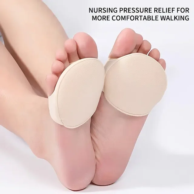 2-Pack Breathable Toe Pads, Forefoot Pad Protectors - Reusable Foot Pads, Foam Pads to Prevent Forefoot Pain and Discomfort 2