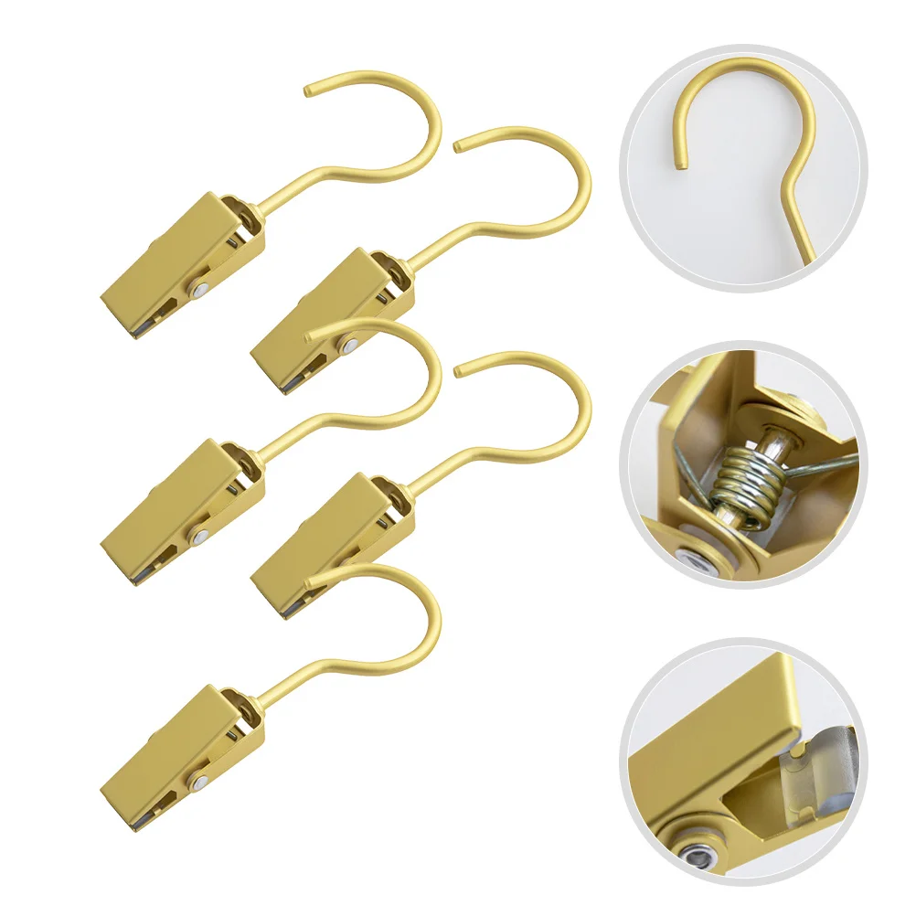 5 قطعة خطاف مشبك متعدد الأغراض مقاطع شماعات الغسيل ل منشفة قبعة جورب تجفيف معلقة المنزل المطبخ الحمام خزانة السفر الأحذية #4