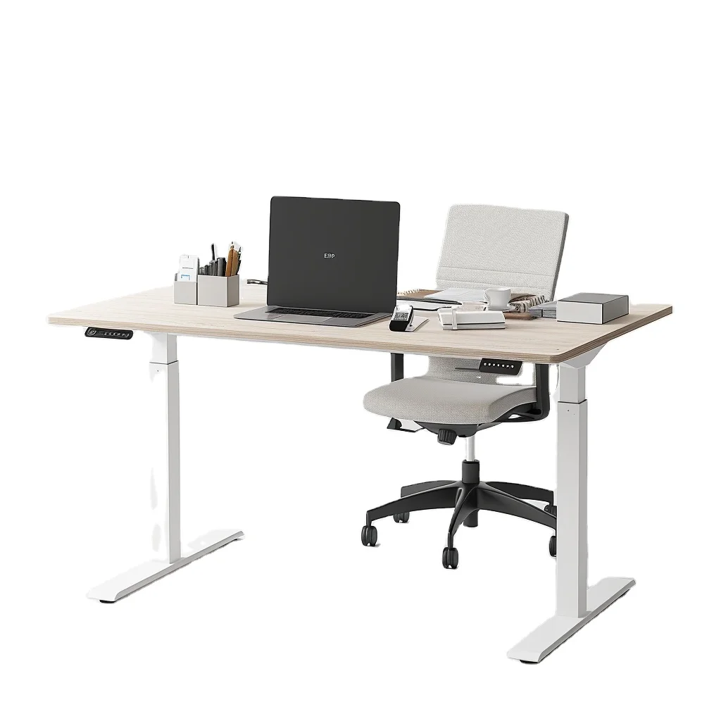 New Trend L Shape Work Adjustable Desk Height Adjustable Standing Lifting Office Desk Indoor Home Furniture