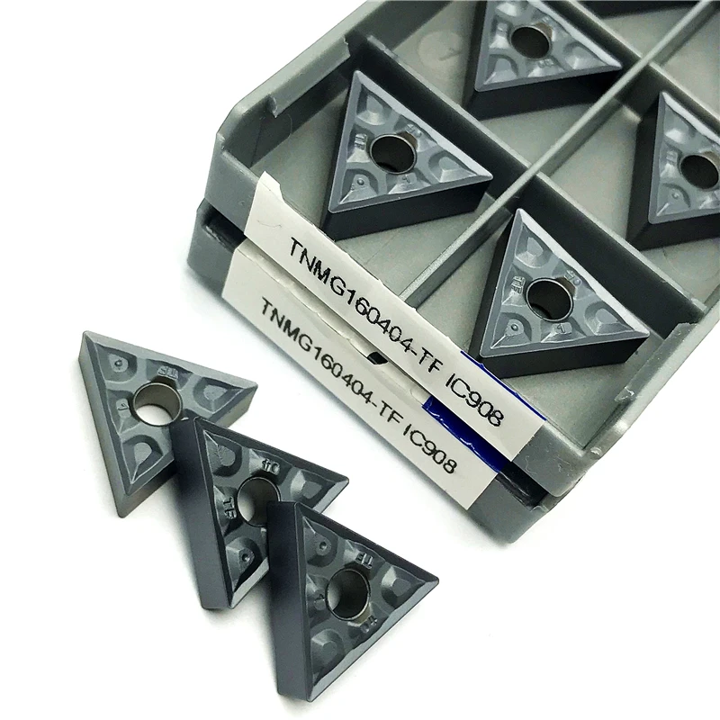 TNMG160404 TNMG160408 TF IC907/IC908 utensili per tornitura esterna inserto in metallo duro CNC utensili per tornio di alta qualità lavorazione teel