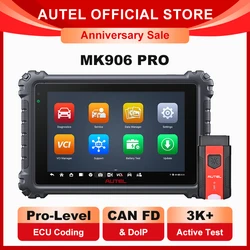 Autel MaxiCOM MK906PRO Diagnostic Tool Bluetooth Scanner Automotivo ECU Coding MK906 PRO Automotive Tools PK MS906BT MK906S PRO