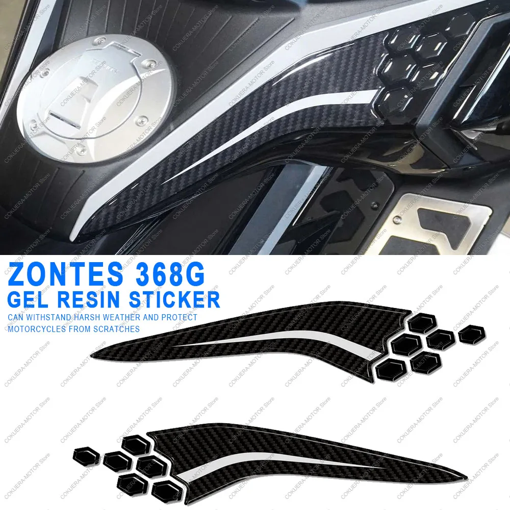 

Motorcycle Accessories Car Side Protection Sticker For ZONTES 368G 2025 3D Resin Protective Sticker Scratch Resistant